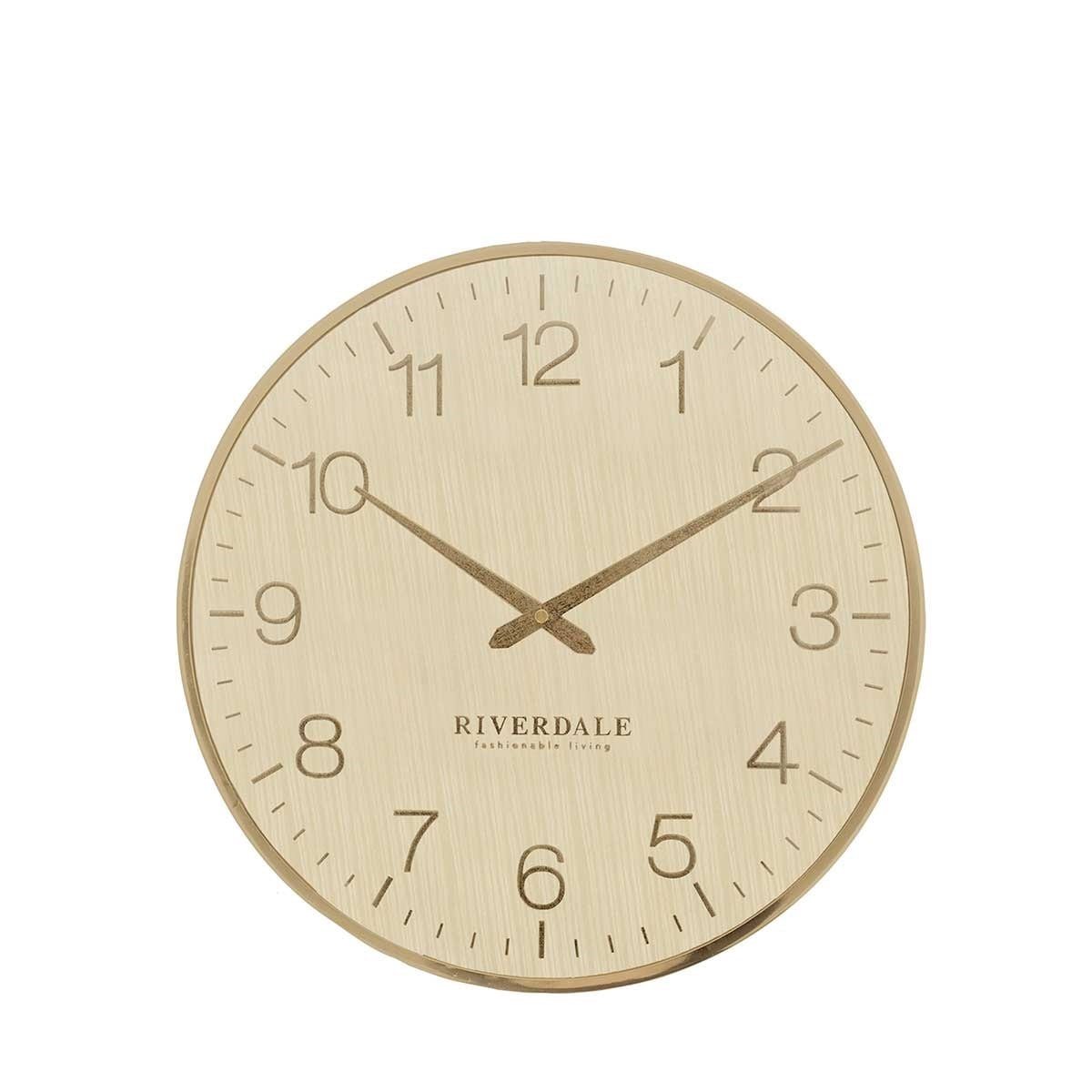 Wall clock Ritz gold 40cm