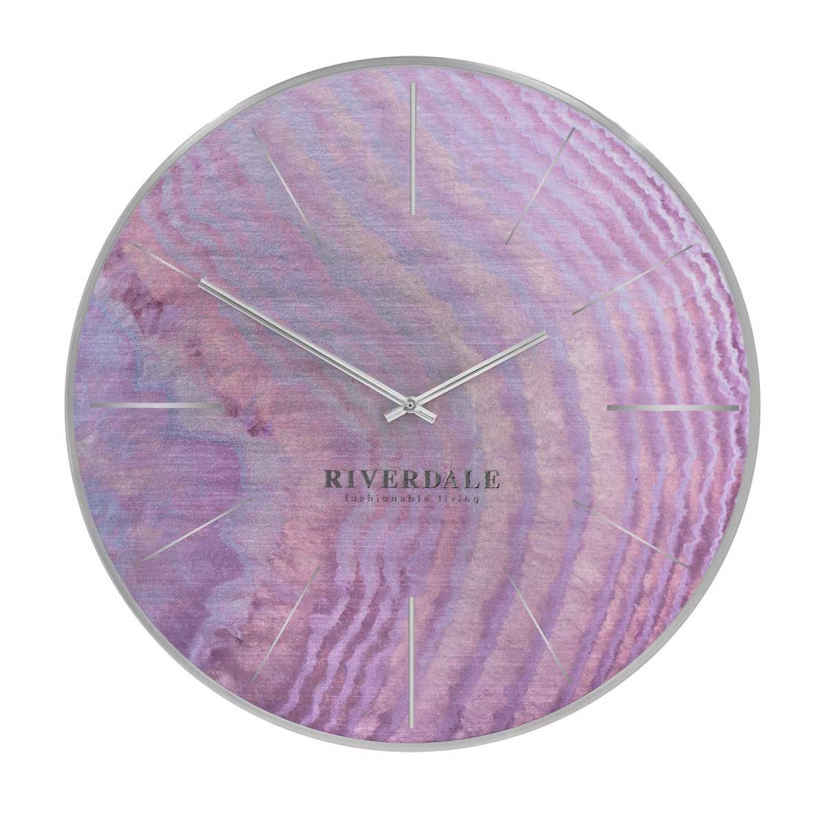 Wall Clock Brixton Pink Oil 50cm