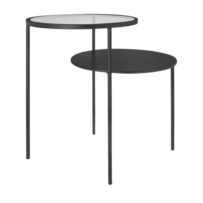 Amaro black side table 57cm