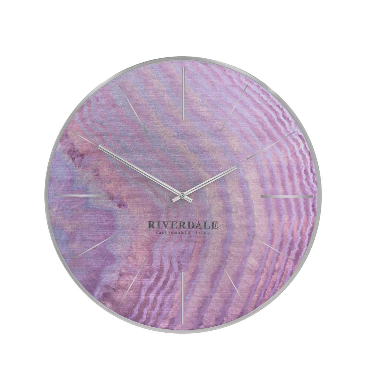 Wall Clock Brixton Pink Oil 30cm