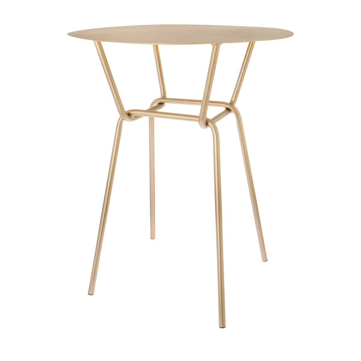 Amaro Gold Side Table 55cm